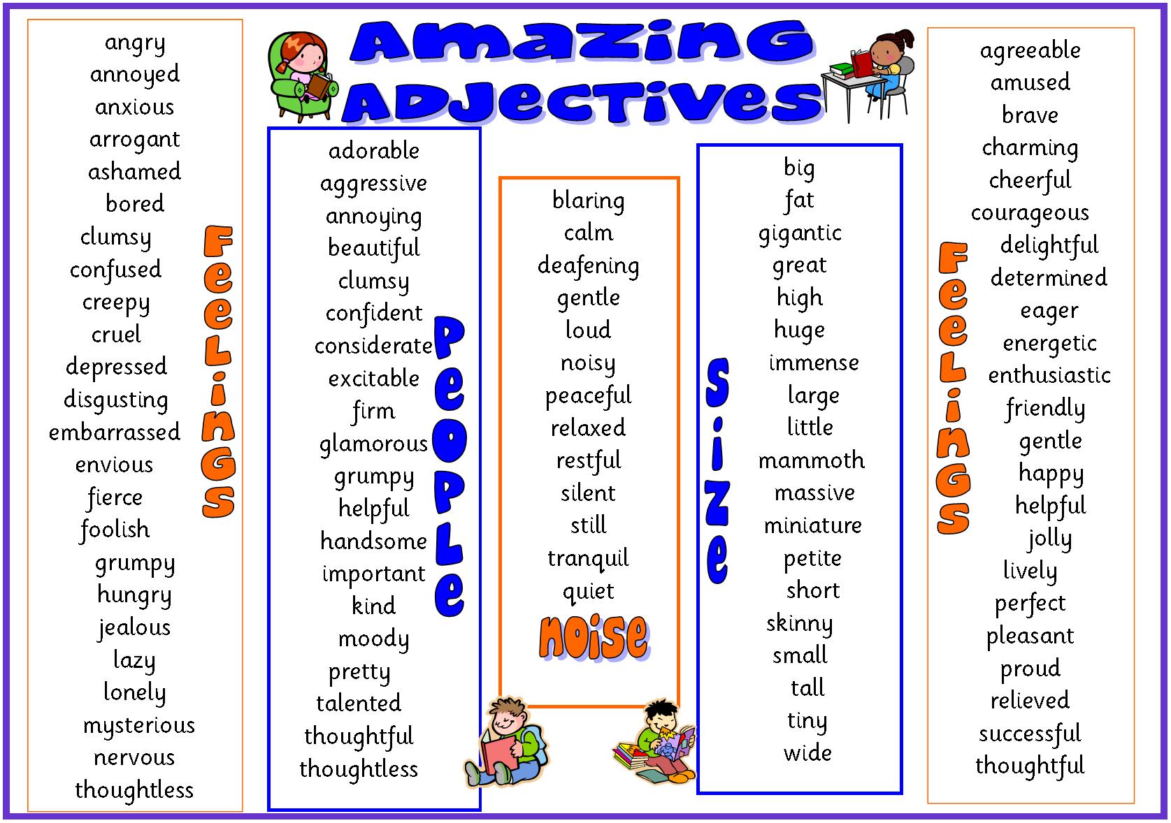 5 Amazing Adjectives